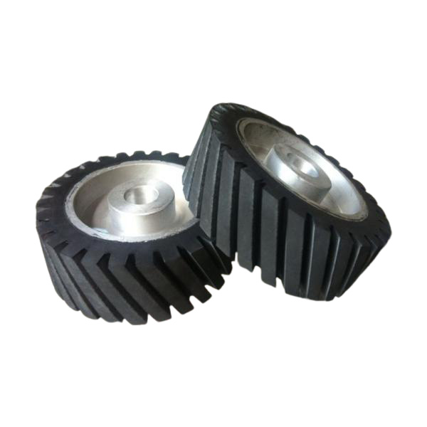 Rubber coated drive wheels provide an excellent solution for quieter and more durable machinery